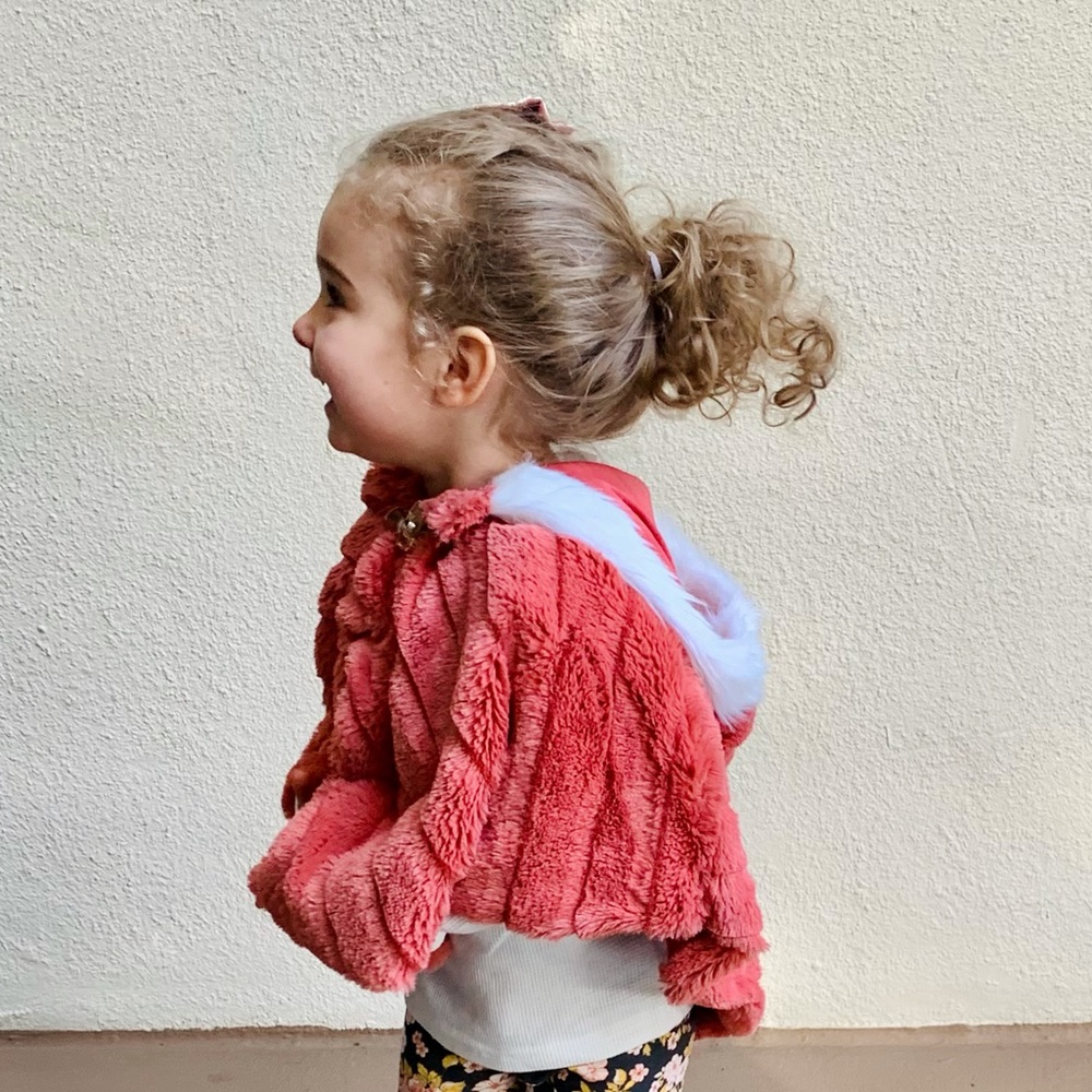 Toddler Faux Fur Poncho
